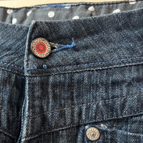 🔴 GSUS asymmetrical women’s skirt size small denim midi - Picture 3 of 10